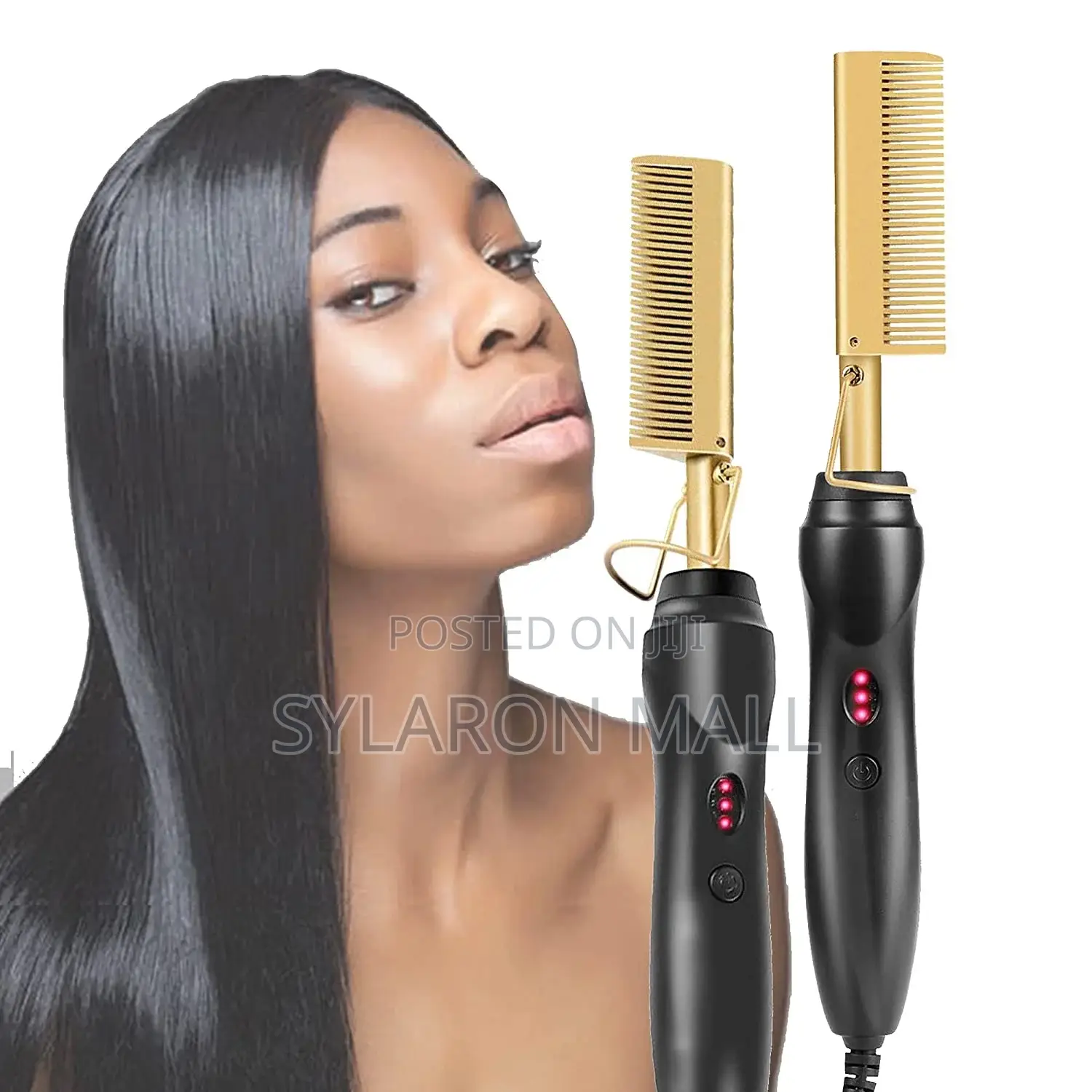 Gold-ion Electric Hot Comb Straightener