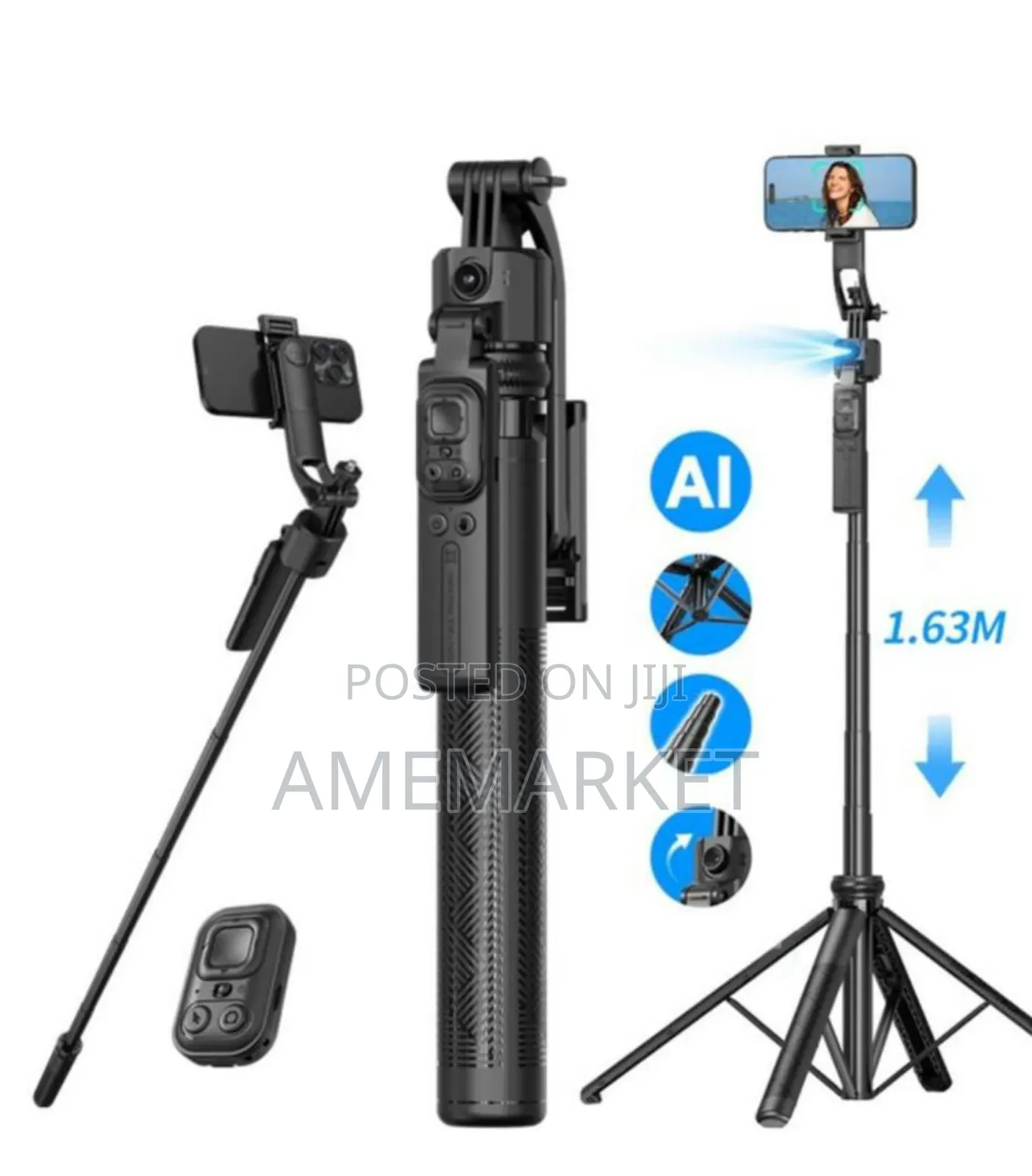 C17 Ai Face Tracking Gimbal Photography Video Recording Selfie Stick