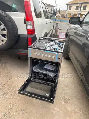 All in One Kitchen Gas Range With Safety Glass Cover