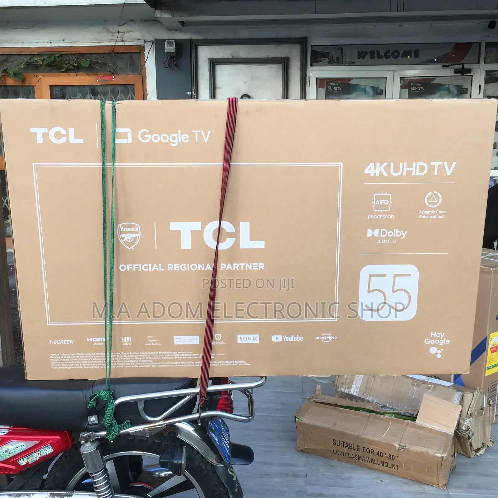 New TCL 55” Smart Android Led Tv