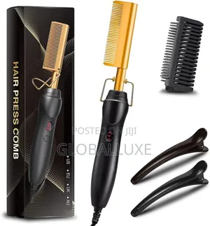 Electric Hot Comb – Hair Straightening Styling Tool