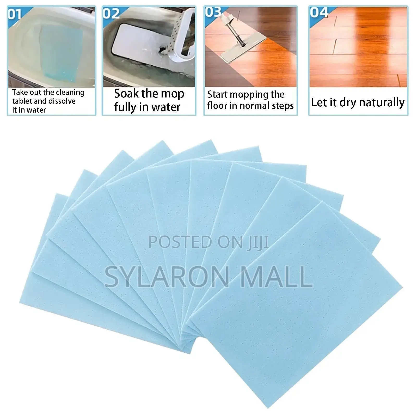 Multi-action Floor Cleaning Sheet – Anti-bacterial Stain Remover