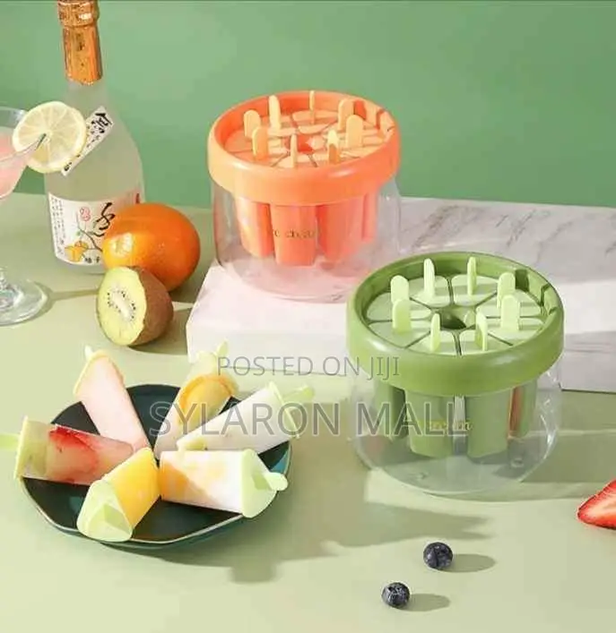 Multi-Cavity Popsicle Mold Kit With Storage Base