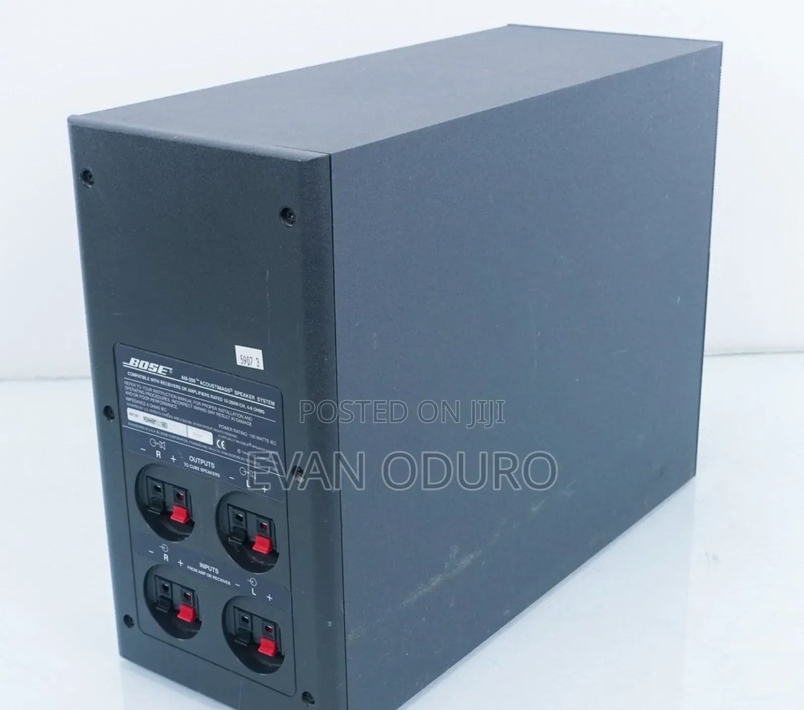 Bose Acoustimass Direct Reflecting Speaker System Sub W/ Dual Cubes.