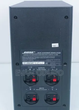 Bose Acoustimass Direct Reflecting Speaker System Sub W/ Dual Cubes.