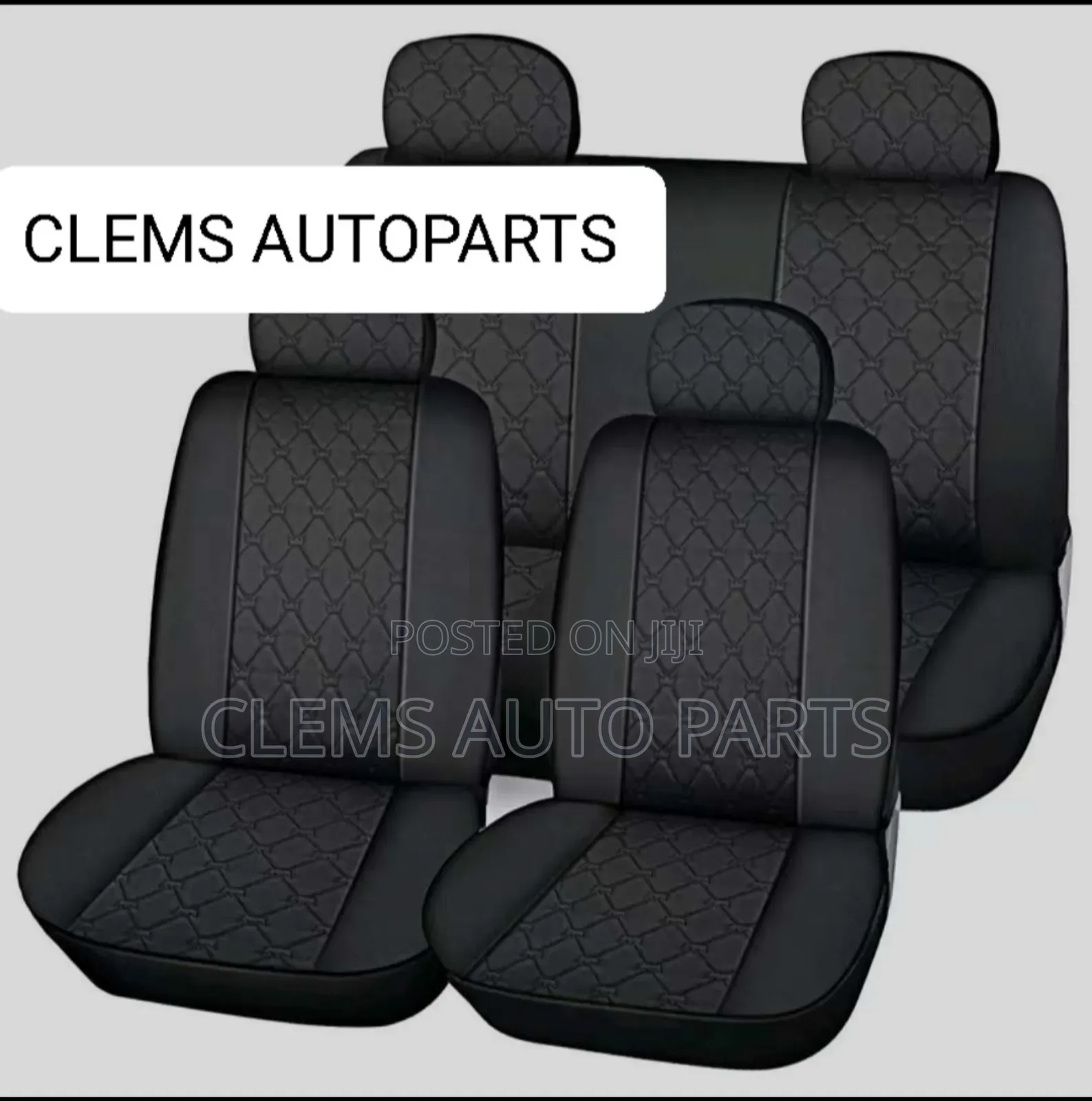 Full 5-Seater Car Seat Cover + Free Steering Wheel Cover