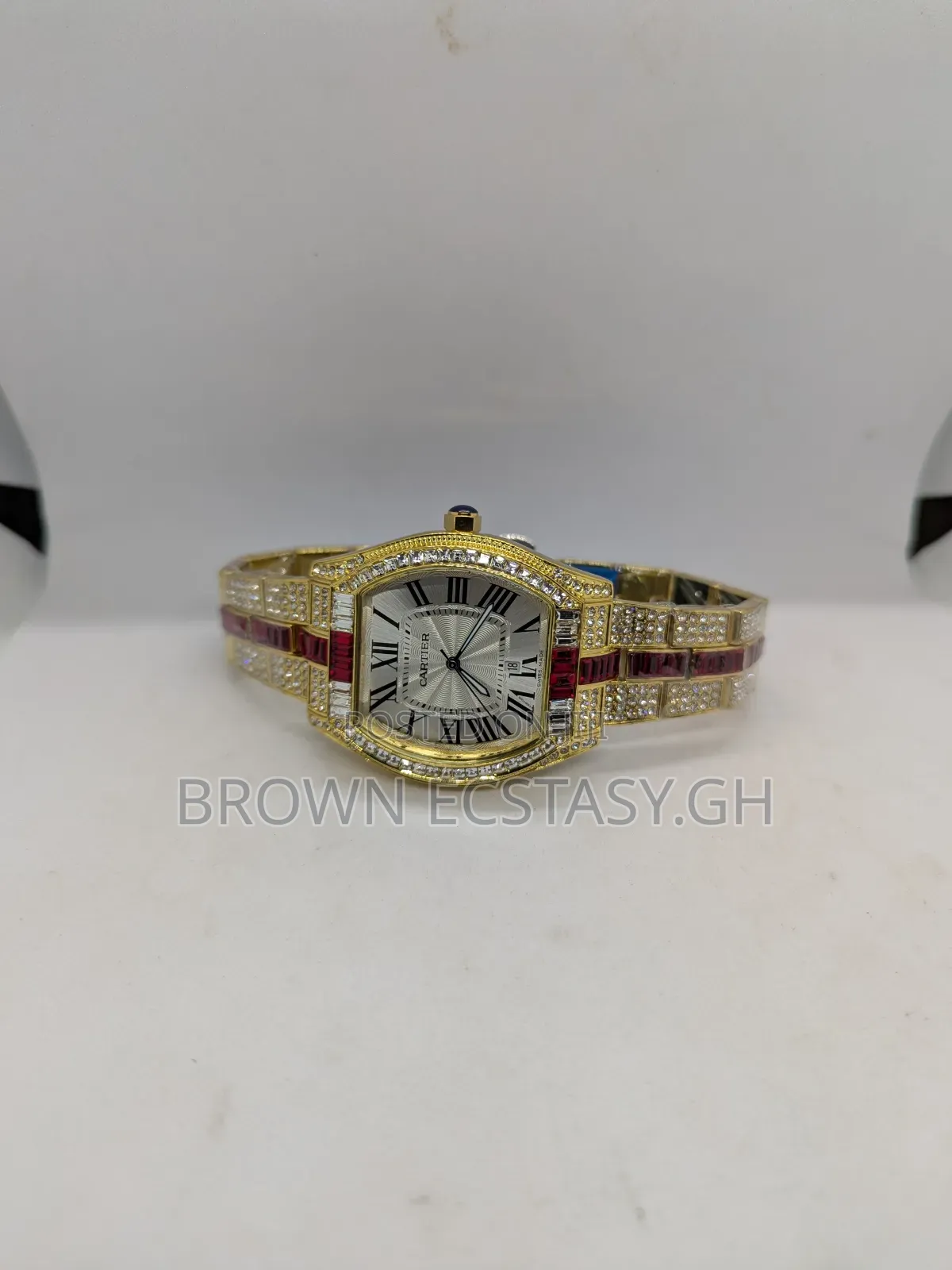 Iced Out Cartier Roadster Watch