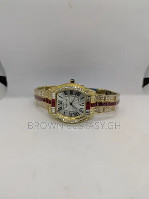 Iced Out Cartier Roadster Watch