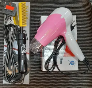 Hot Comb and Pink Hair Dryer