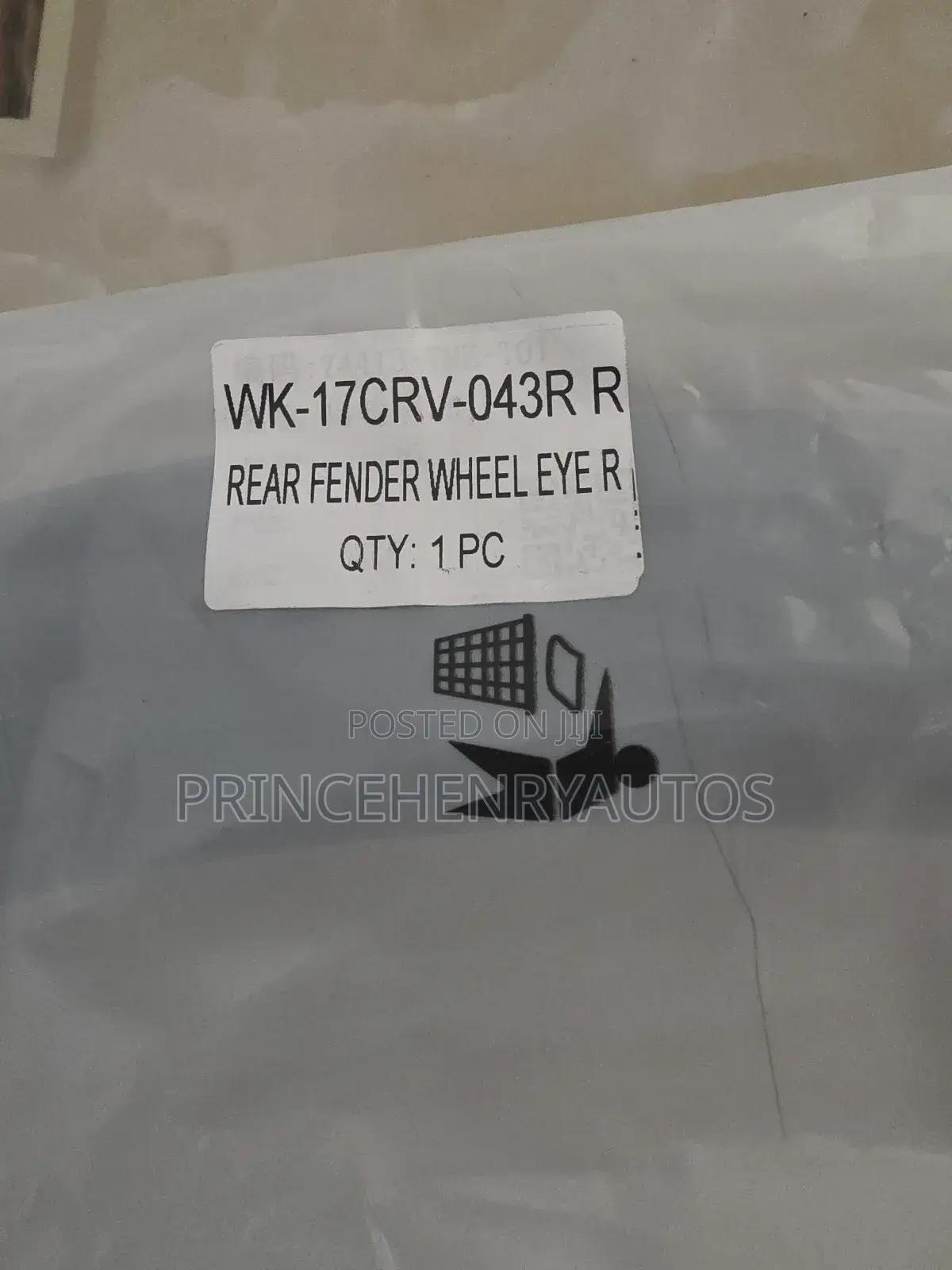 Honda Crv 2017-2022 Rear Fender Wheel Eye Right 74413-tla-a01