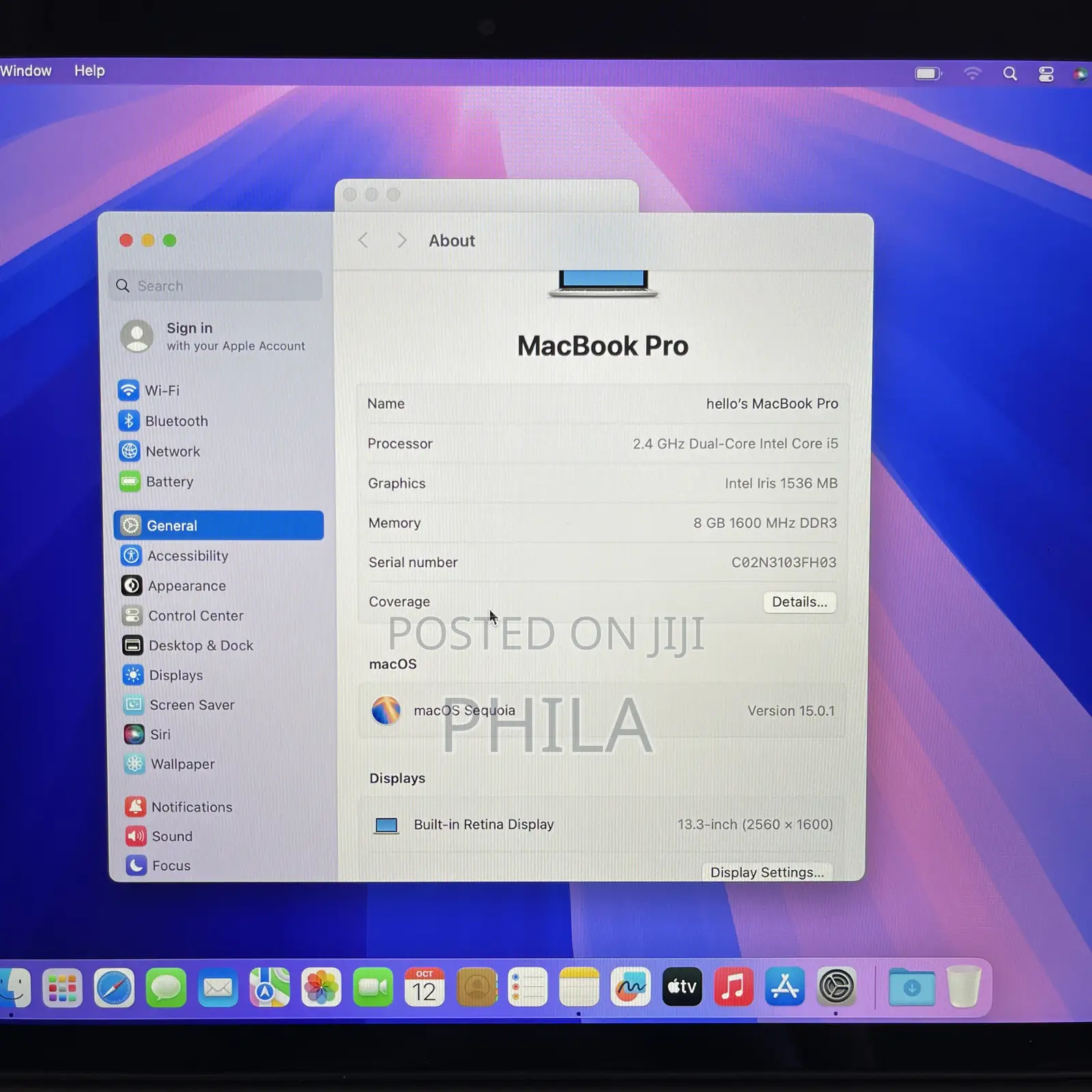 Laptop Apple MacBook Pro 8GB Intel Core i5 SSD 128GB