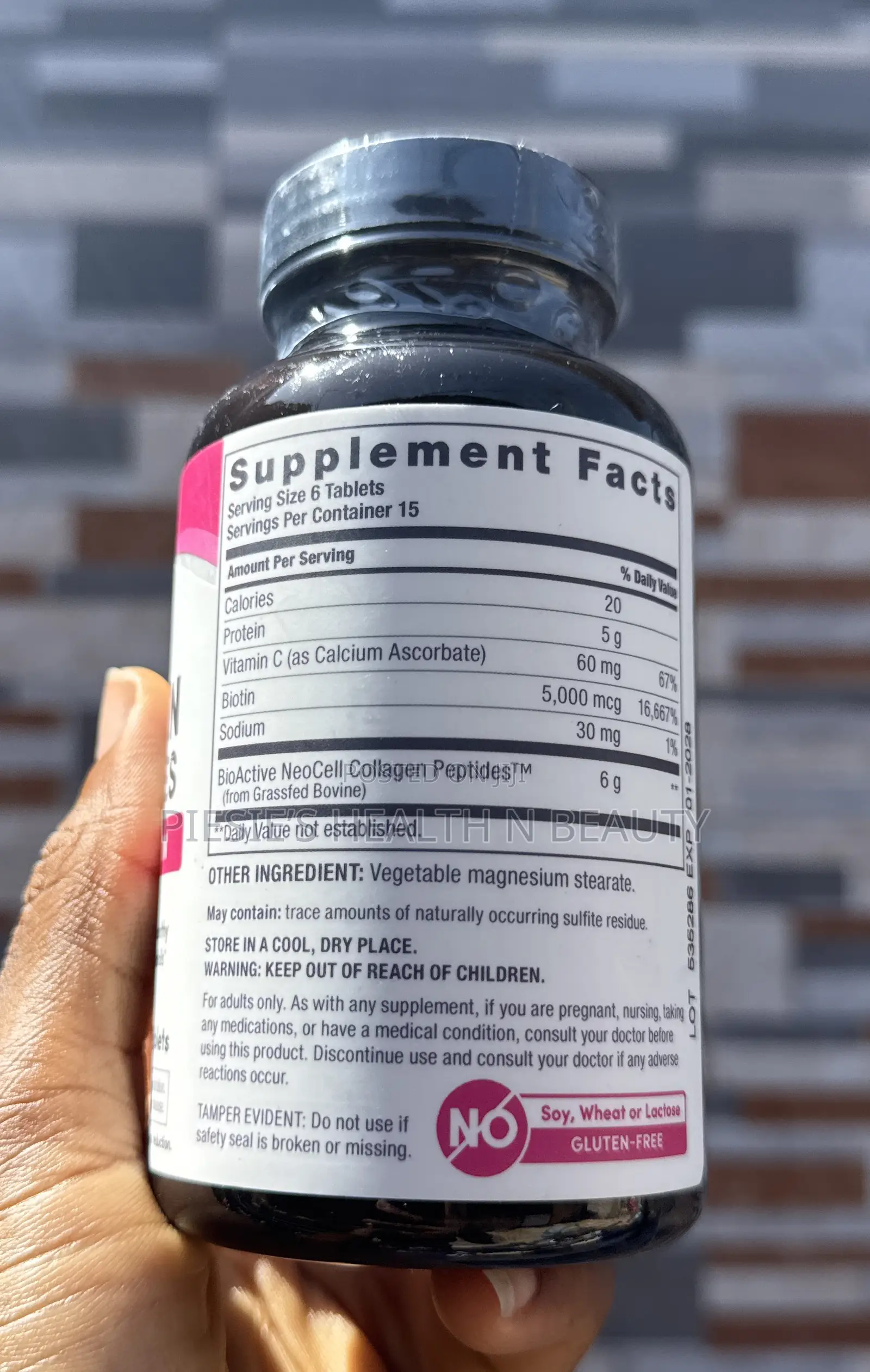 Neocell Super Collagen With Vitamin C Biotin, Skin,Hair and Nails,90s
