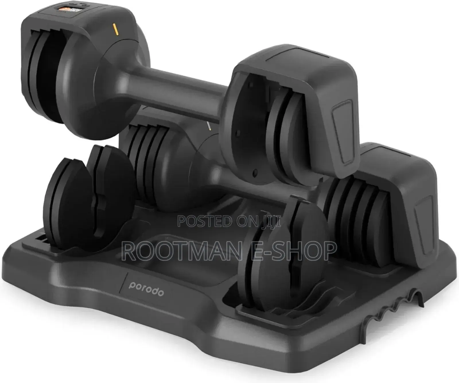 Porodo 12.5 Lb Double Adjustable Smart Dumbbell