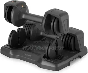Porodo 12.5 Lb Double Adjustable Smart Dumbbell