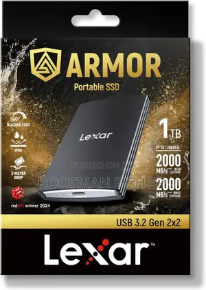 Lexar External Portable SSD 1tb Usb 3.2 Up to 2000mb/S