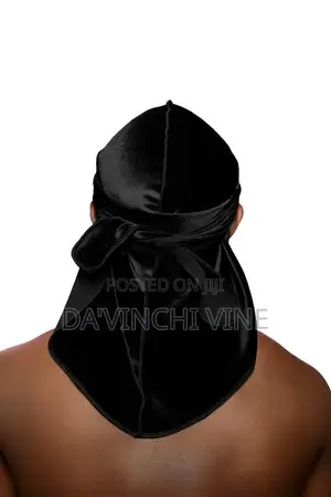 Black Velvet Durag Unisex Headwrap