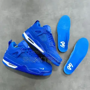 Jordan R4 Original Royal Blue and White