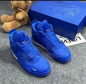 Jordan R4 Original Royal Blue and White