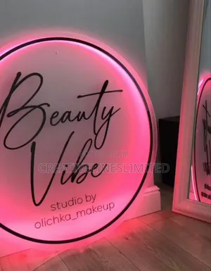 Pink Round Neon