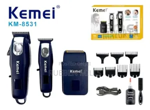 Three In One Super Strong Kemei Hair Clipper Barbering Machine 3 In 1.