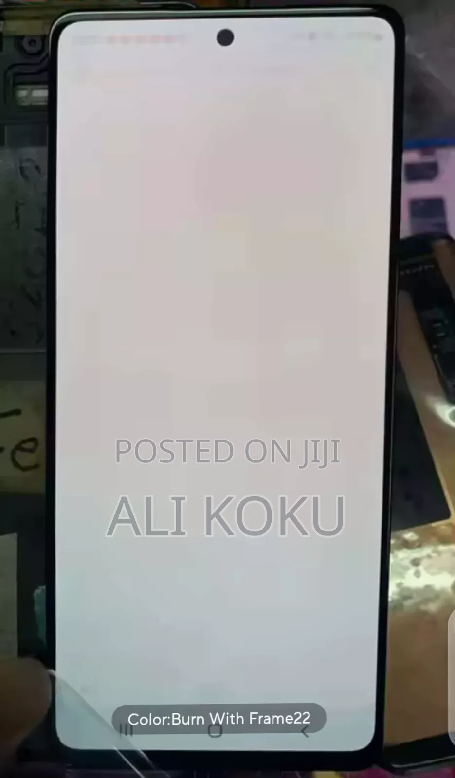 Samsung S20 Fe Screen . 5g With Small Burn