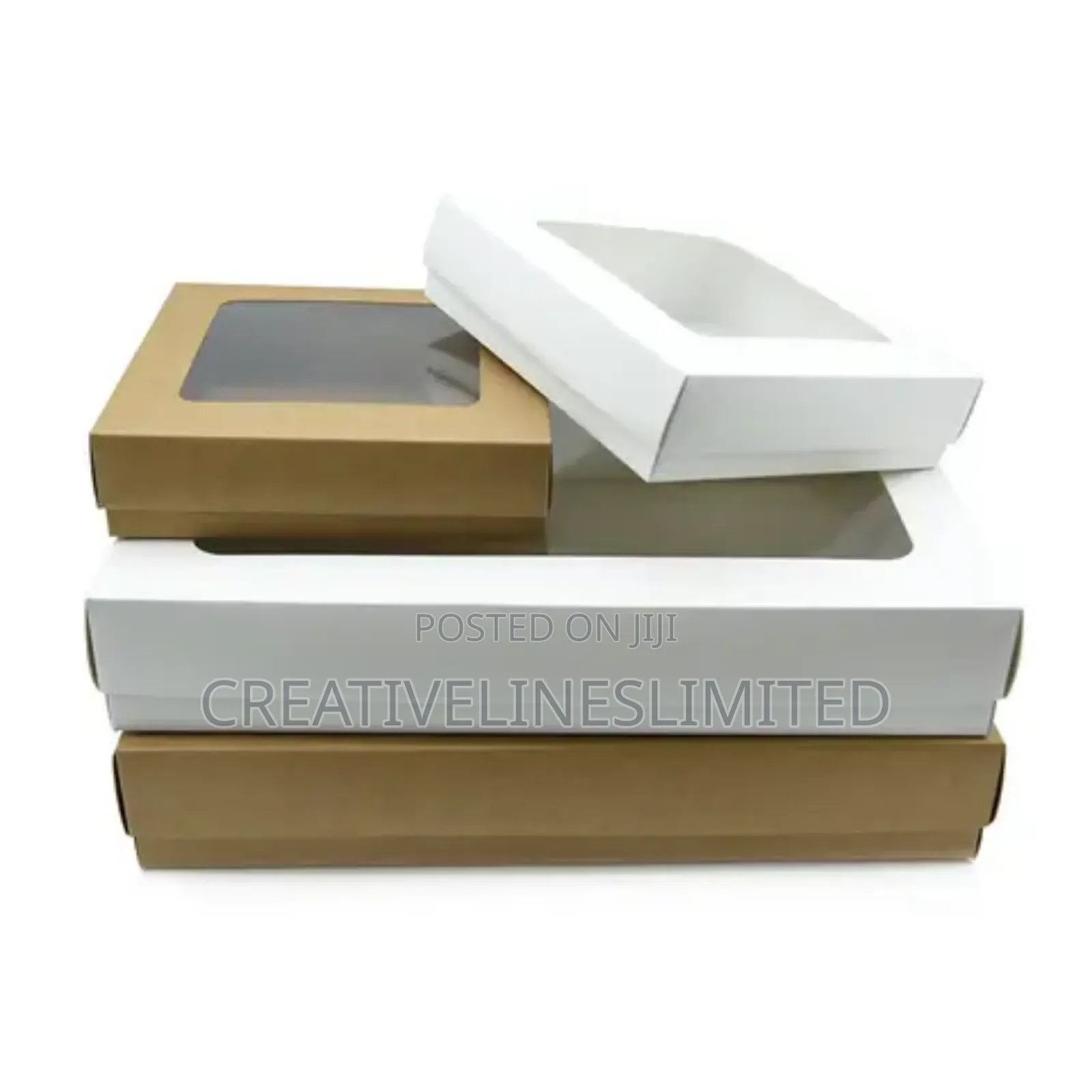 Brown and White Kraft