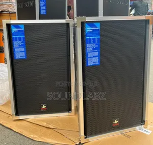 Pair Of High Sound N215 Professional Half-range Speakers.