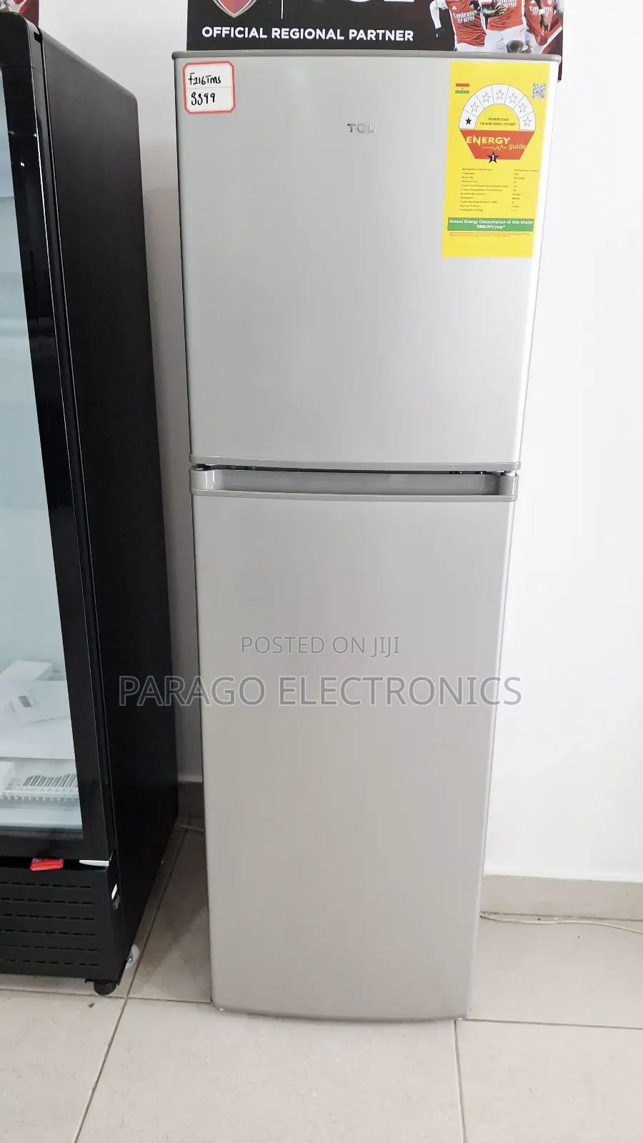 Tcl Double Door Fridge 166litres F216tms
