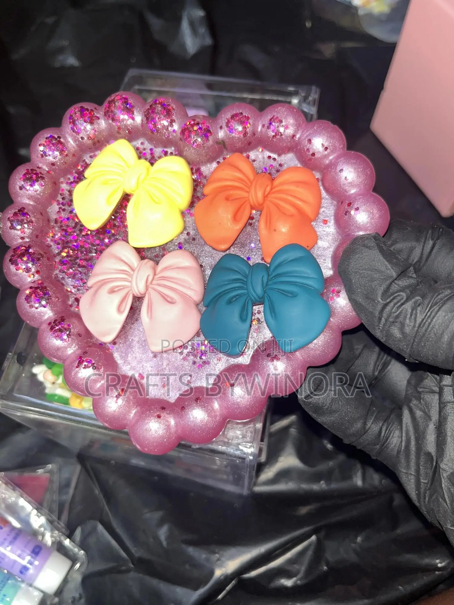 Bow Charms for Resin Bead Crafts