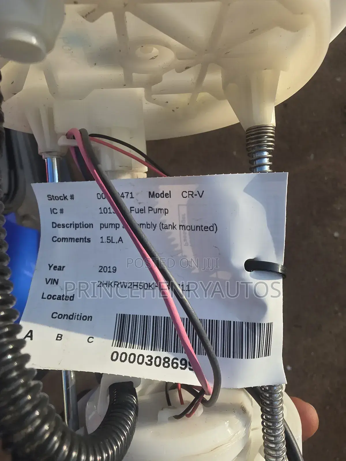 Honda CRV 2017-2025 Fuel Pump