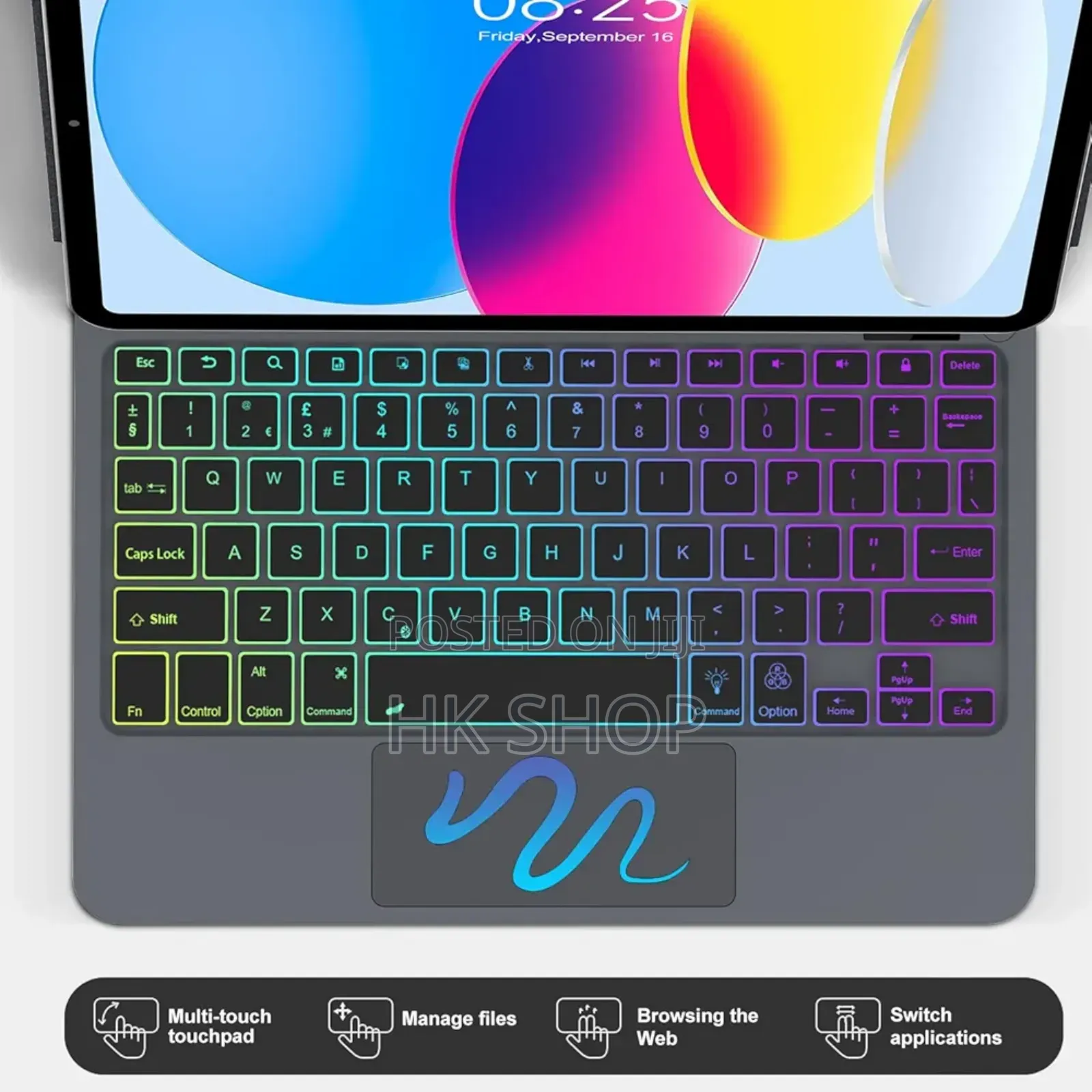 Black Magic Keyboard For Apple iPad 11th Generation A16 2025