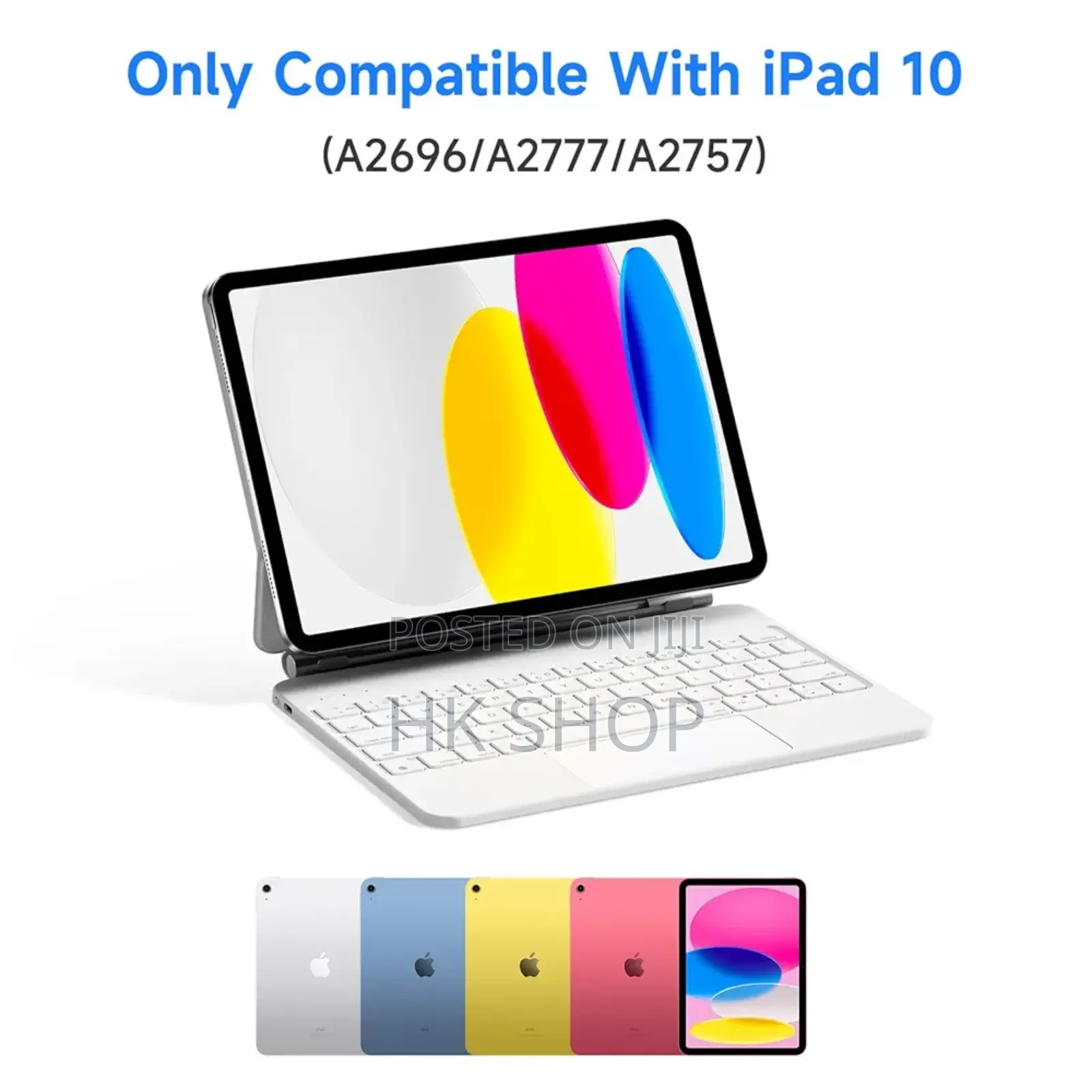 White Apple iPad Magic Keyboard For 10th Generation 10.9" 2022