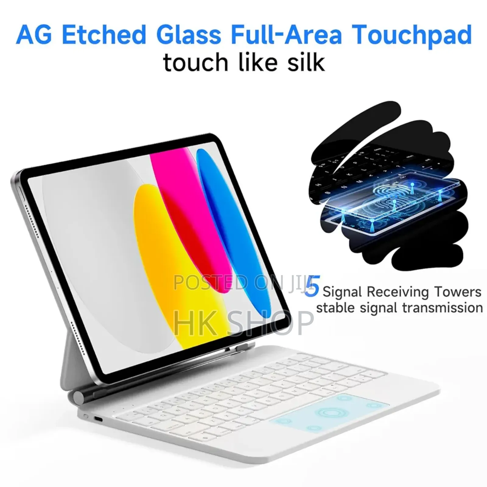 White Apple iPad Magic Keyboard For 10th Generation 10.9" 2022