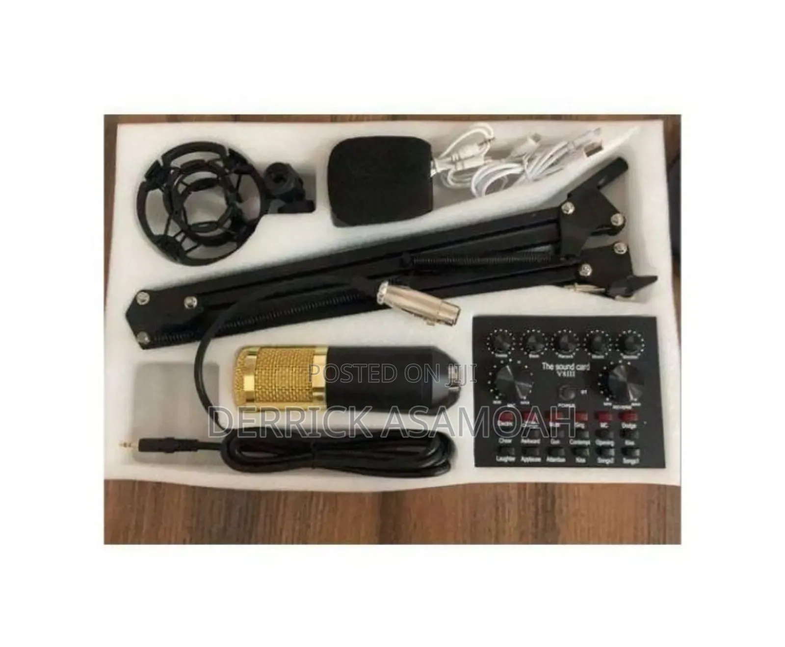 Microphone Set With V8 Soundcard