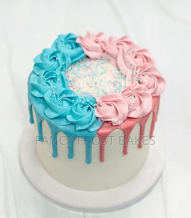 Gender Reveal Cake