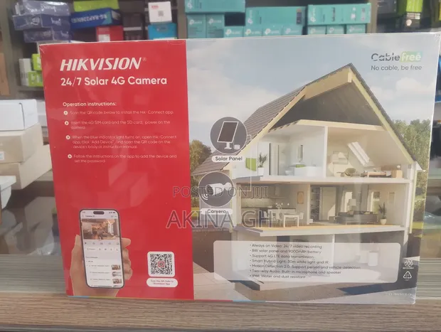 Hikvision 24/7 Aov 4mp Solar 4g Bullet Camera Ds-2cfs04/4g 2