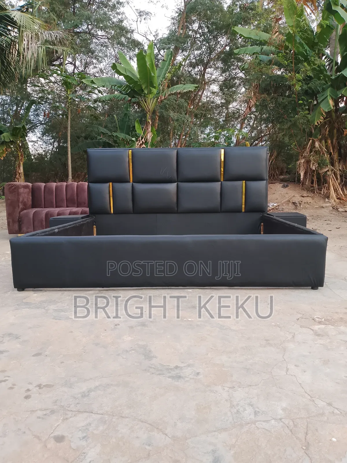 Quality Leader King Size Bed Frame With Side Drawers