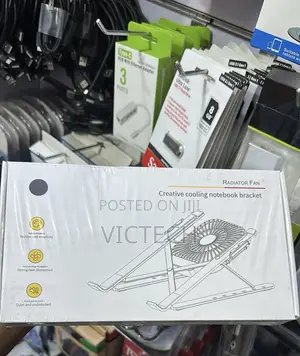 Foldable Laptop Stand With Radiator Cooling Fan