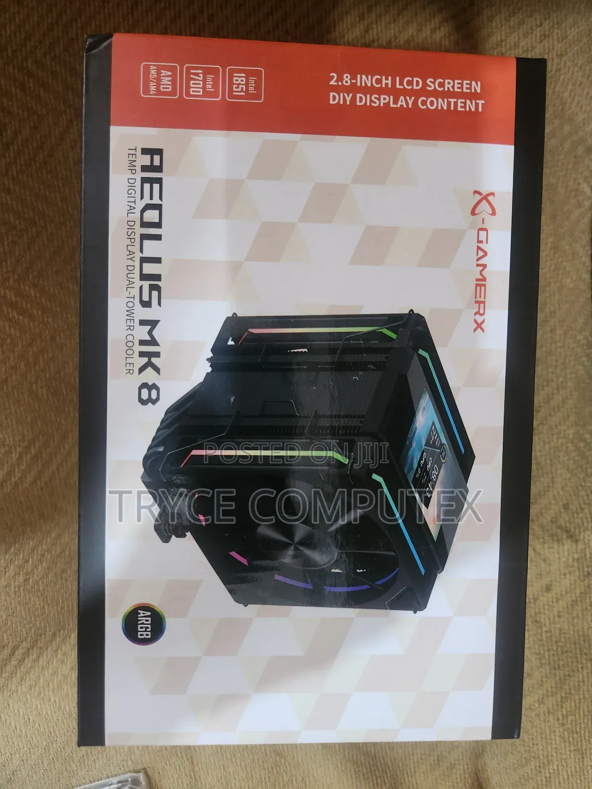 Gamer X Argb Lcd Screen Air Cooler