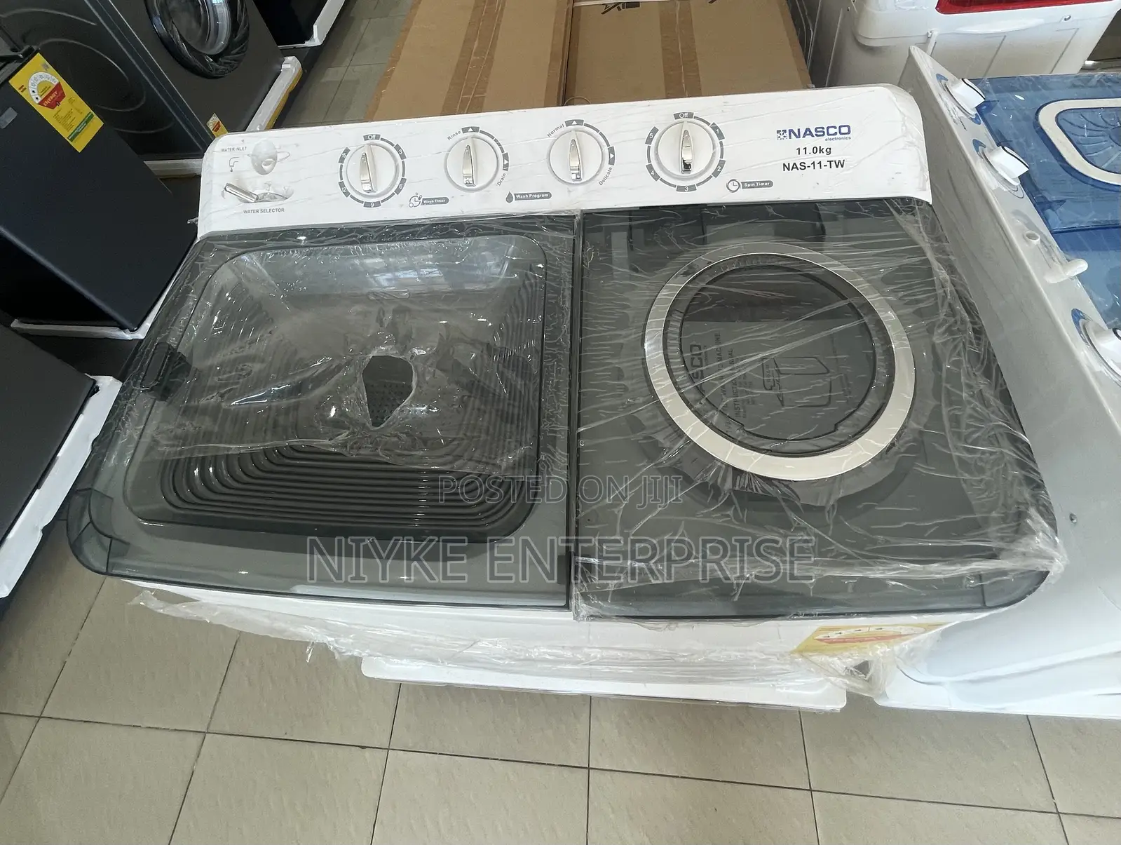 Nasco Nas-11-tw 11kg Twin-tub Washing Machine.