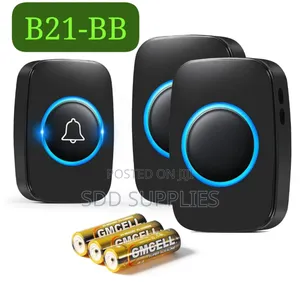 Battery Powered 2in1 Wireless Doorbell 300 -500 Meters Range Open Air