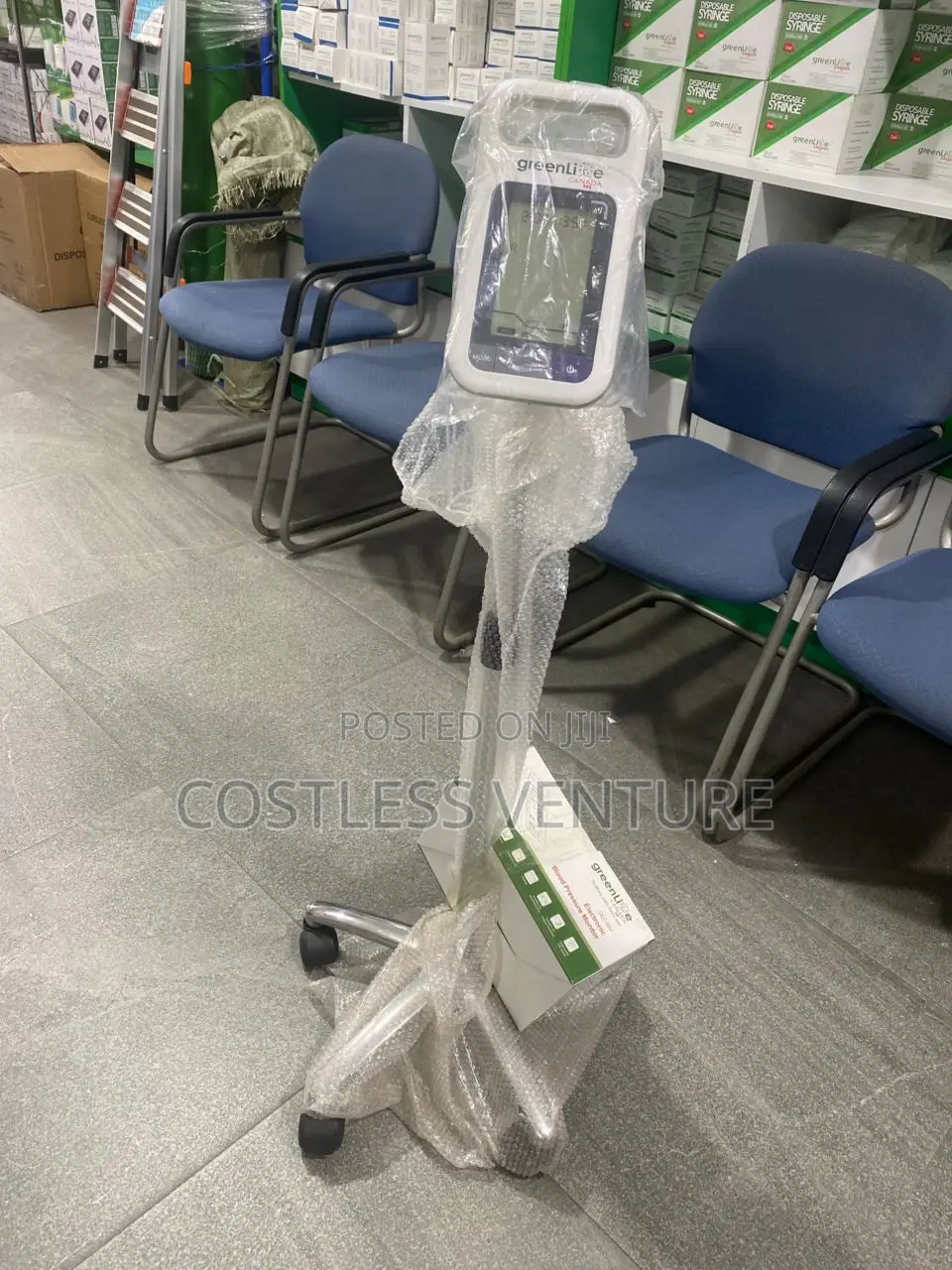 Greenlife Electronic Blood Pressure Monitor With Two Cuffs and Stand
