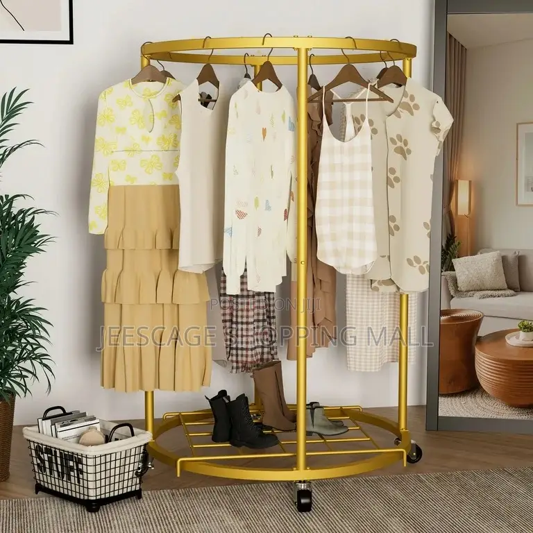 360-degree Rotating Hanging Round Clothing Racks
