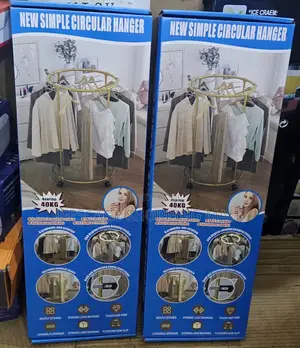 360-degree Rotating Hanging Round Clothing Racks
