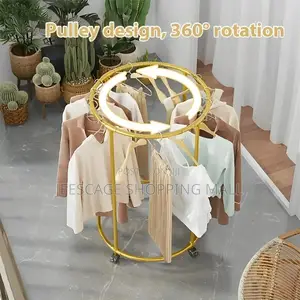 360-degree Rotating Hanging Round Clothing Racks