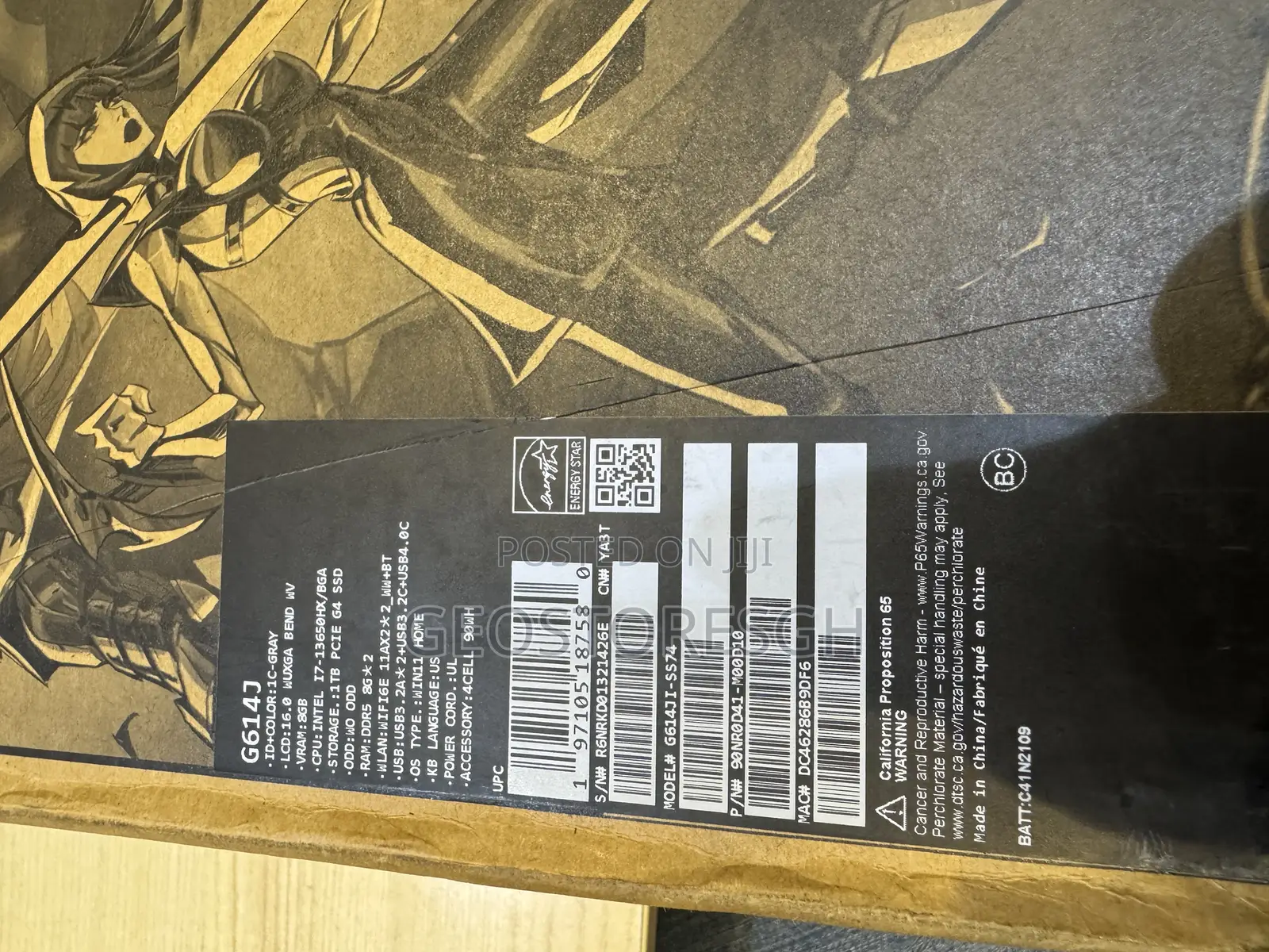 New Laptop Asus ROG Strix G16 G614 16GB Intel Core I7 SSD 1T