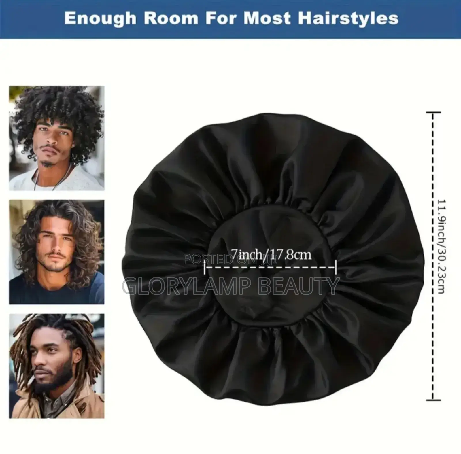 Satin Sleep Bonnet Cap - Comfortable Hair Protection for Men Women