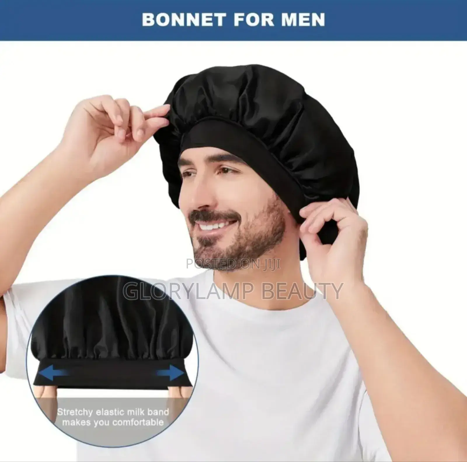 Satin Sleep Bonnet Cap - Comfortable Hair Protection for Men Women