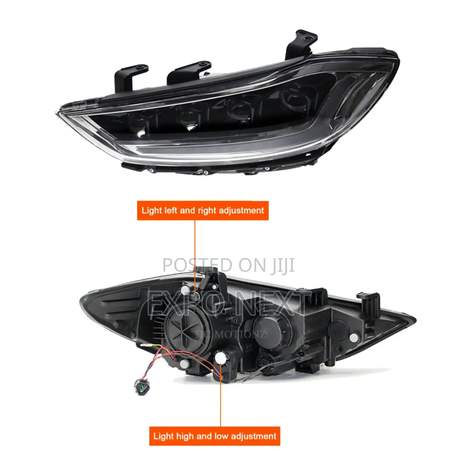 Elantra Head Lights Led/Spec 2017-2018 Pair