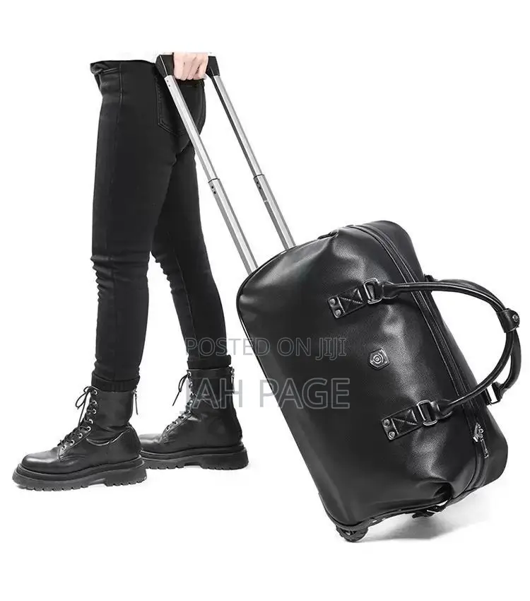 High Quality Duffel Leather Trolley Bags